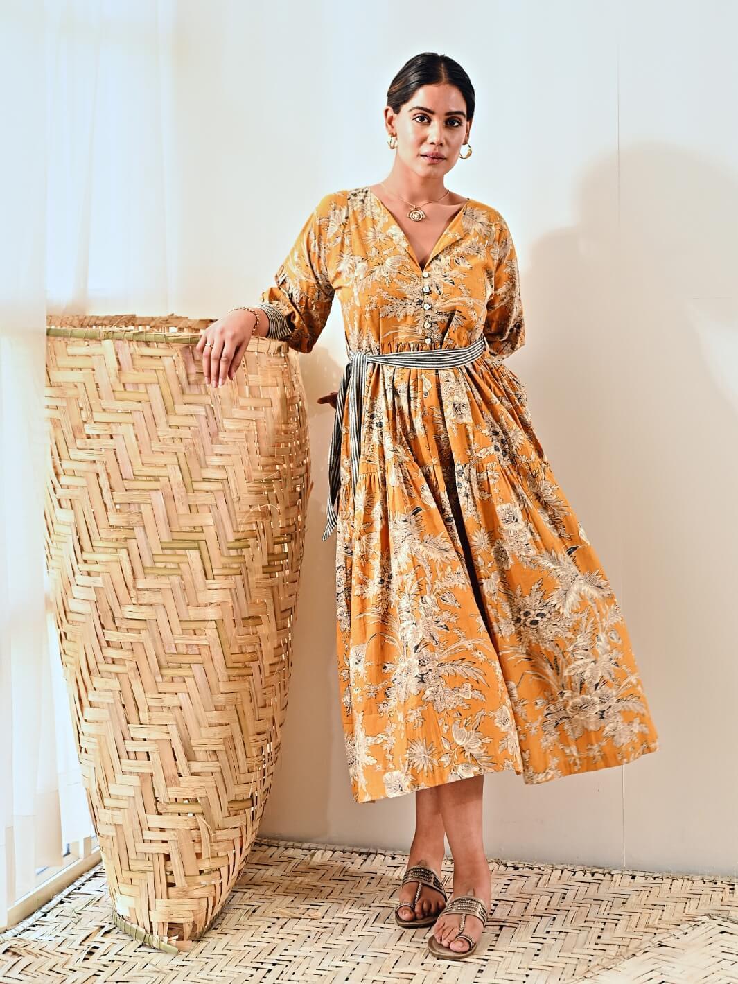 cotton floral long dress Baltic Born Womens Palmer Tiered Maxi Dress | Multi Floral